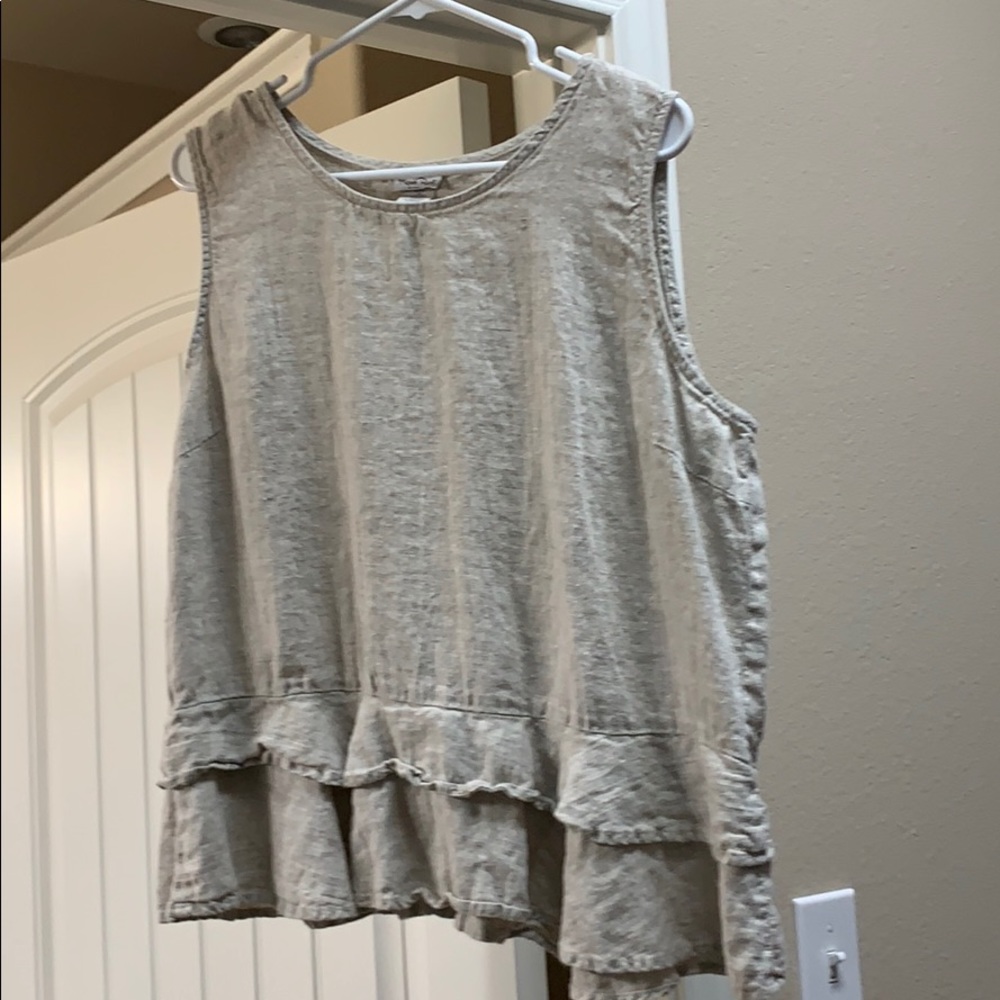 Match Point linen top